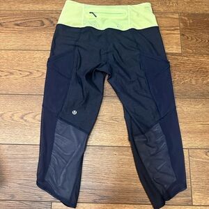 Lululemon crop leggings, size 4